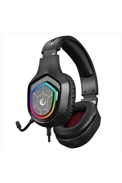 Universal سماعة الألعاب Rampage RM-K90 VECTOR باللون الأسود مع إضاءة RGB LED ...