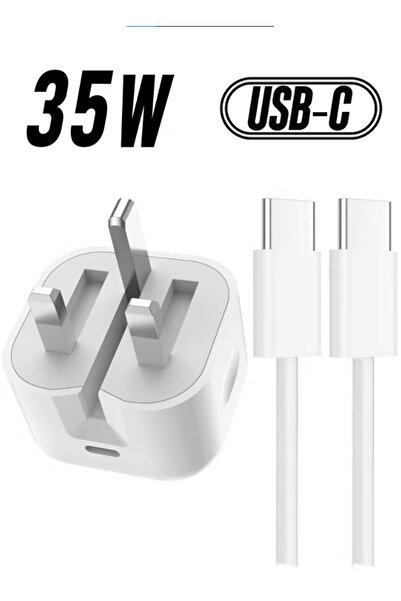 Chinastore 35W Charger with USB-C Cable, UK Plug, for iPhone 16/15, S24 all U...