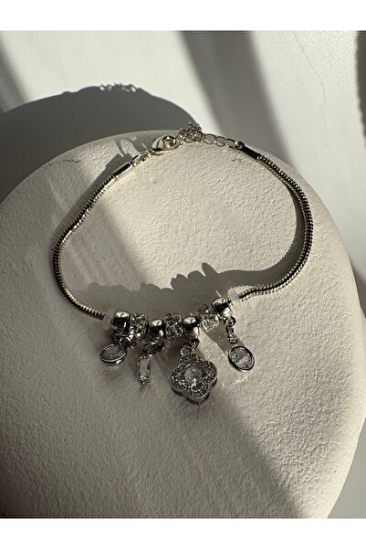 BHR AKSESUAR Silver Color Charm Bracelet