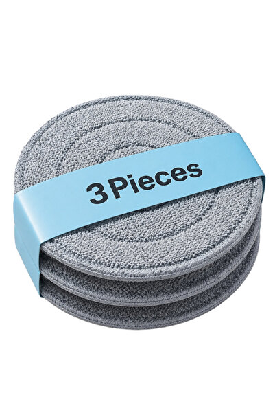 Cady One Circular Mop Replacement Parts Reusable Microfiber Round Mop Cloth f...