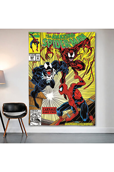 Geek Cultcha Spider-Man Vs Venom Comic Wall Cloth Wall Tapestry First Quality...