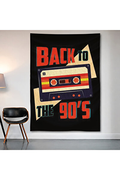 Geek Cultcha Back to the 90's Cassette Wall Covering Wall Tapestry First Qual...