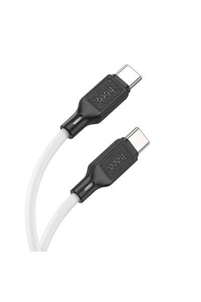 Hoco Cablu Date si Incarcare USB-C - USB-C X90, 60W, 1m, Alb