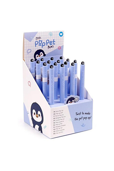 Puckator Pixuri Adoramals pingvin set 16 buc cerneala neagra