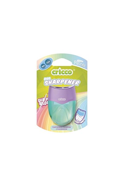 Cricco Ascutitoare dubla pastel ovala cu recipient 8x11mm