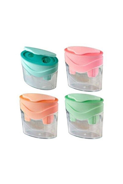 Titanum Ascutitoare/pencil sharpener dubla, cu recipient, din plastic, 2 orif...