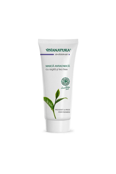 Vivanatura Masca Antiacneica cu Argila si Tea Tree Vivanatura, 75 ml