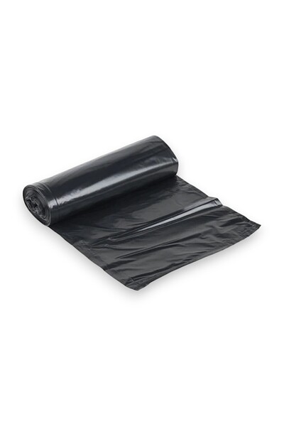 OEM Pungi menajere negre 60L LDPE 60x70 cm 10 buc/rolă