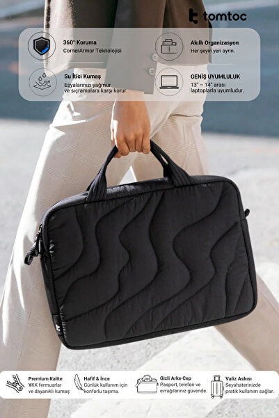 Tomtoc Terra A28 14 Inch Black MacBook Pro Case - A28D3D1