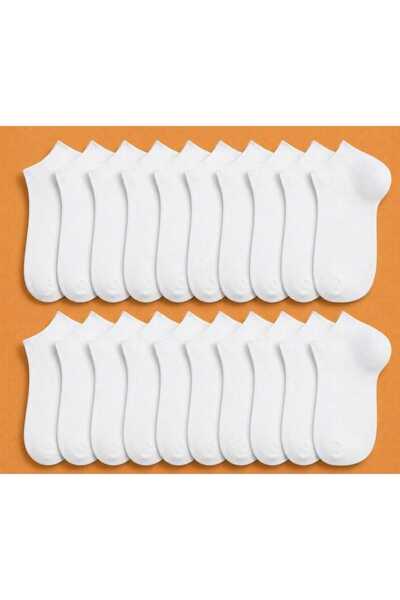RIVANI 20 Pairs of White Cotton 100/100
