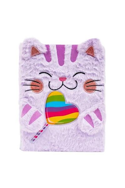 fandy Jurnal/caiet Kotek, coperta plusata, format A4, 100 file, Multicolor