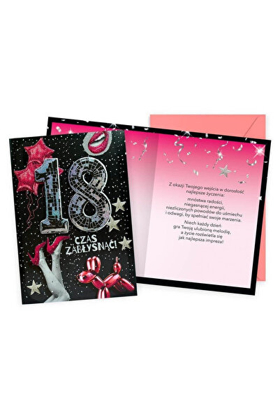 KUKARTKA Felicitare de ziua de nastere pentru 18 ani Dream Cards E timpul sa ...