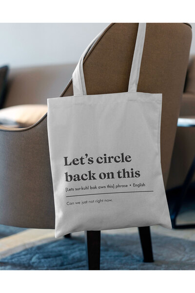 INNOVI Let's circle back ToteBag
