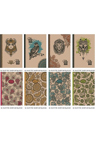 Fresh Caiet 143x197 mm, 120 pagini liniate – decorativ, mix de modele