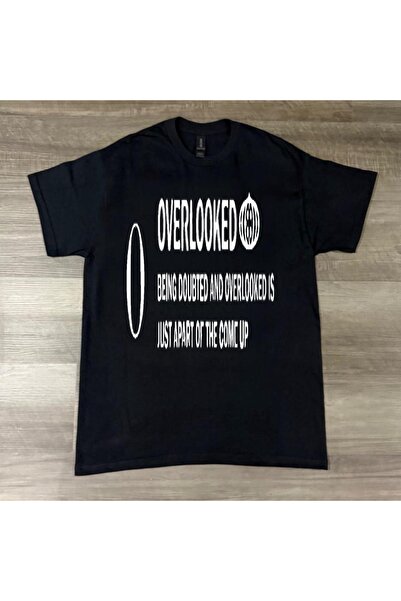 Grafftee Clothing Overlooked Quote Printed Unisex Oversize T-Shirt