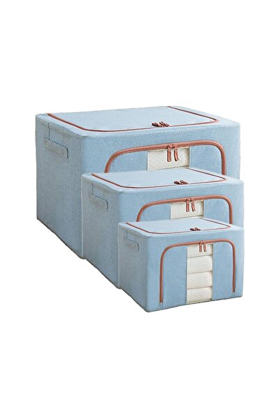 NEXTLY Set 3 x Organizator haine, NEXTLY, 3 marimi- 24/66/100 litri, inchider...