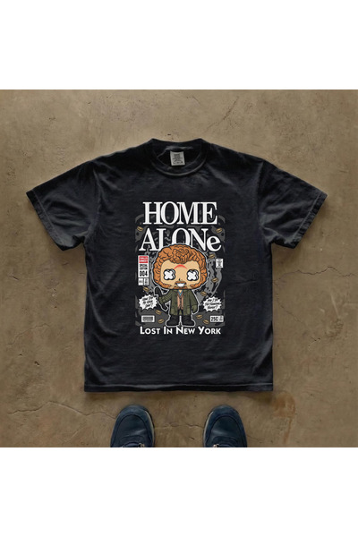 Grafftee Clothing Μπλουζάκι Marv Home Alone με στάμπα, Unisex, Oversize