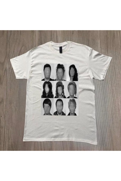 Grafftee Clothing Μπλουζάκι Unisex Oversize με στάμπα πορτρέτου χωρίς πρόσωπο