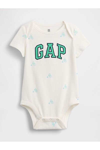 GAP Unisex Baby Logo Bodysuit & Bodysuit White