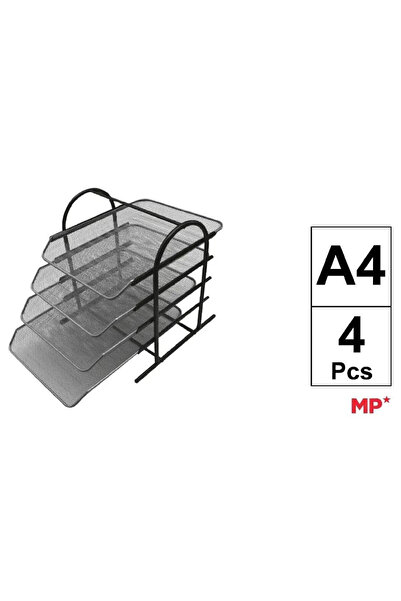 OEM Polita pentru documente A4/organizator MP Main Paper, metalica, 4 sertare...