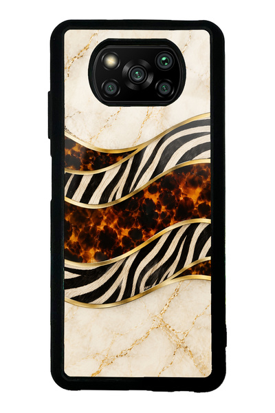 Spoyi حافظة هاتف Xiaomi Poco X3 Ivory Safari بتصميم لامع
