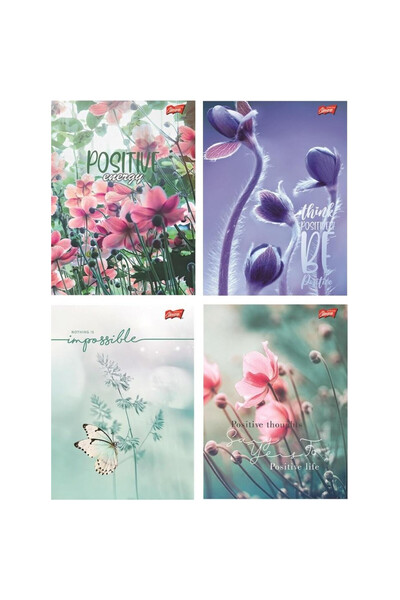 Unipap Set 10 caiete A5 80 file, multicolor, 70g/m2, laminat