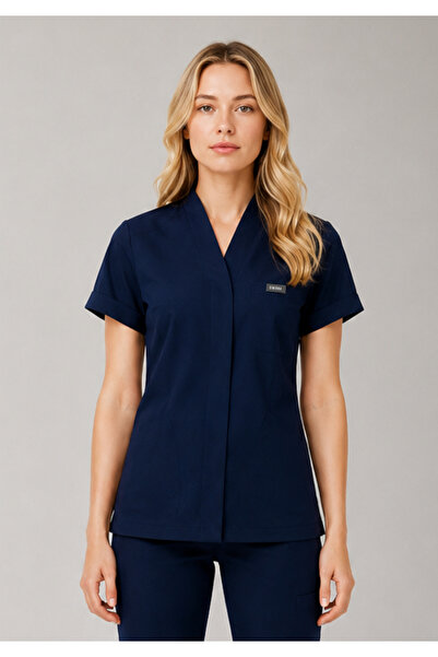 Simirna Üniforma Move Premium Lycra Scrubs Doctor Nurse Clinical Uniform Top