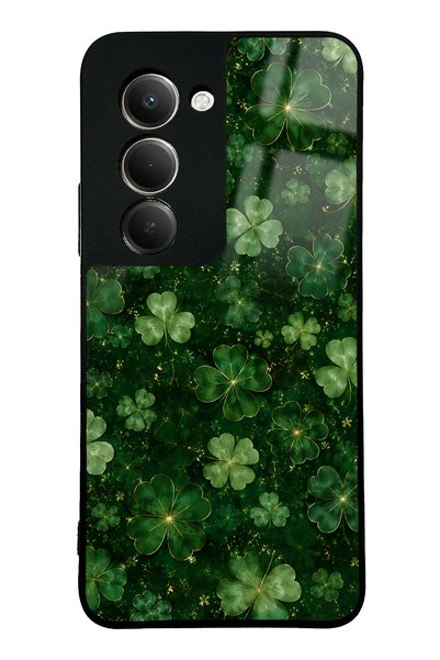 Spoyi Xiaomi Redmi 15 Emerald Lucky Clover Design Glossy Phone Case