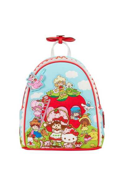 Loungefly Mini rucsac Sanrio, Loungefly, Strawberry Shortcake, 23x27x11 cm, m...
