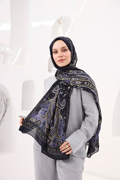 ENRİCO FERRİ Petra Nazende Patterned Shawl - Black Magenta