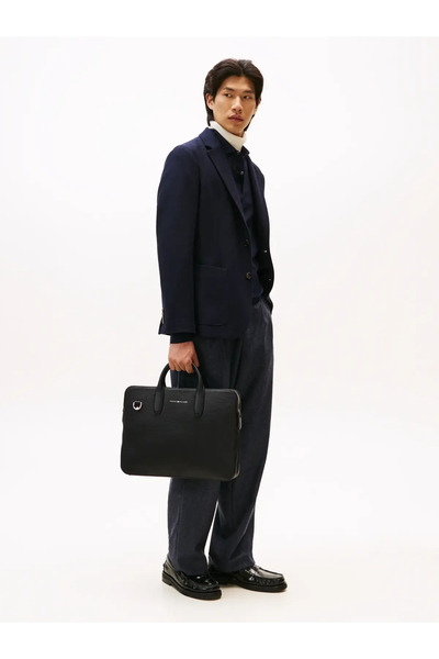 Tommy Hilfiger TH BUSINESS LEATHER, BDS Erkek Siyah Çanta