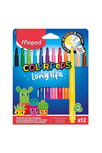 Maped Carioci/markere Color'Peps Long Life, ultra lavabile, varf mediu, in et...