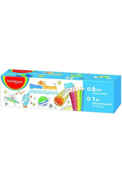 KEYROAD Set creativ pentru copii mini hartie de colorat cu creion multicolor