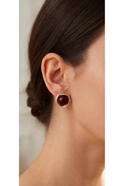 alysa jewelry أقراط نسائية ذهبية مزينة باللؤلؤ