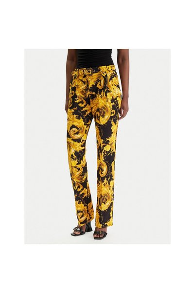 VERSACE JEANS COUTURE Γυναικεία Υφασμάτινα Παντελόνια 80HAA111 NS756 Μαύρο