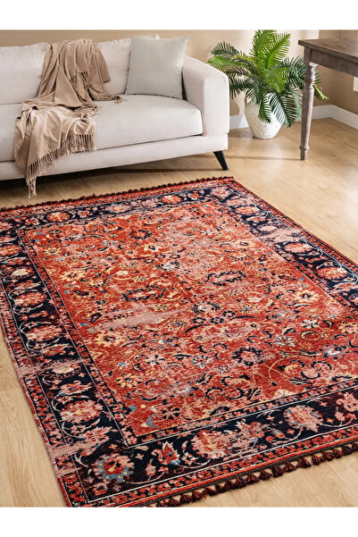 Tuğra Halı Kuman Kilim Eskitme Desenli Kilim KU06