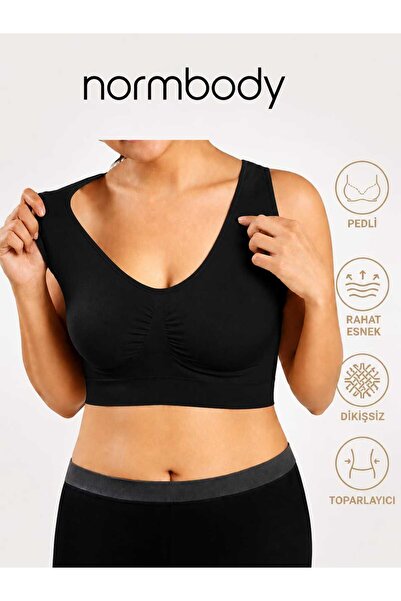 NORMBODY 3LÜ PEDLİ SÜTYEN SETİ DİKİŞSİZ-TOPARLAYICI TEK PAKETTE 3 RENK (SİYAH/BEYAZ/TEN) 2026 COLLECTION