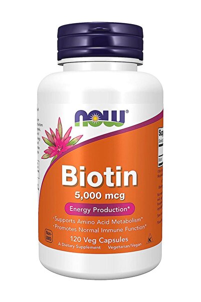Now Foods Biotin 5000 Mcg 120 Veg Capsules