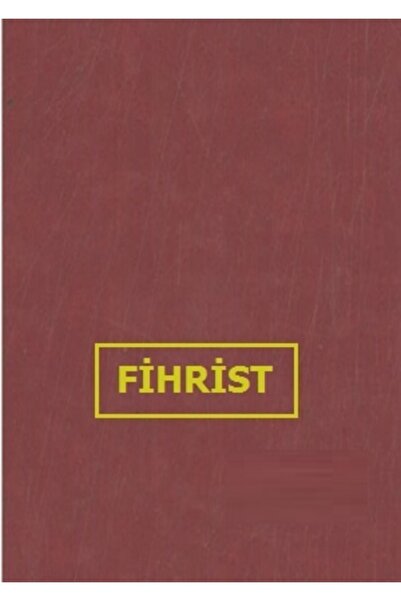 ÖZKAN Ticari Fihrist 20x28 10’Lu Cilt Bezli Bordo