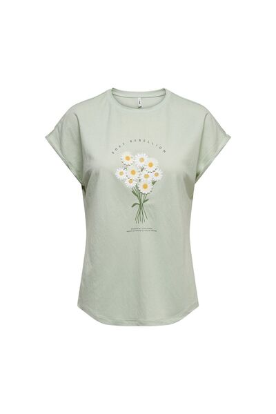 ONLY Γυναικείο T-shirt 15372108 Πράσινο