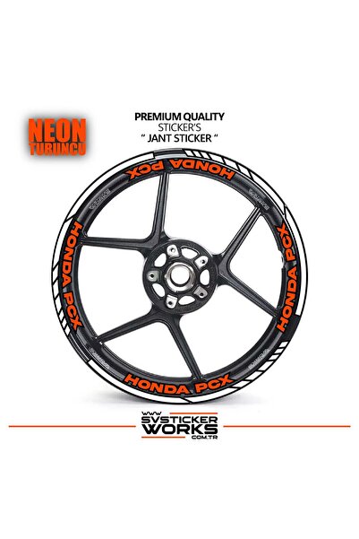 ARONA Honda pcx wheel rim strip and inner rim 16 letter sticker decal model p...