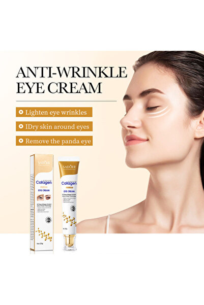 SADOER Collagen Anti-Wrinkle Dark Circles Eye Cream Hyaluronic Acid Moisturiz...