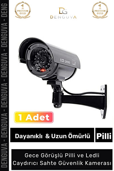 Denguva GüvenlikKamerası Caydırıcı Gece Görüş Görünümlü Aktivasyon Işıklı Pil...