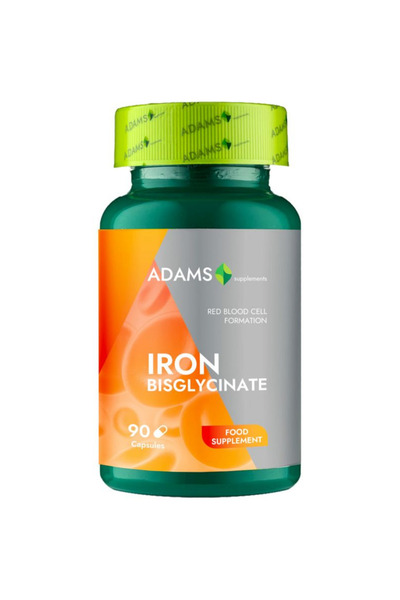 Adams Supplements Bisglicinat de Fier 90cps