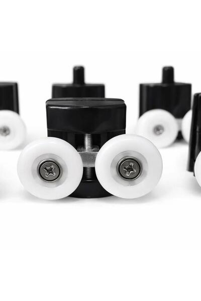 proalet Duşakabin Tekeri, Krom 8’li Takım, 24 mm Çap, Alt Üst Takım, Cam, Kab...