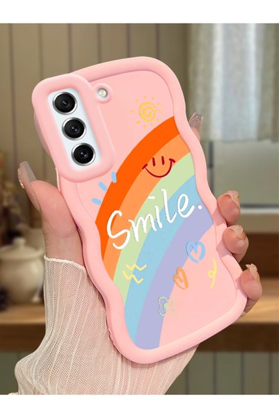 Hontinga Samsung Galaxy S21 Fe Compatible Case Camera Protector Pink Silicone...