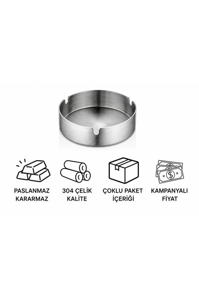 HOMEDEFNE 10 Pieces of Ashtrays for Cafes/Restaurants/Otels/Workplaces 10 Pieces of Ashtrays //Promotional Price//
