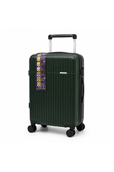 ZOUQAHUB 20 Inch Wide Handle Luggage with 360° Spinner Wheels, Green