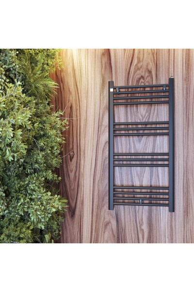 Granitan Radiator baie Granitan, incalzitor electric controlat, 100x50 cm, Negru