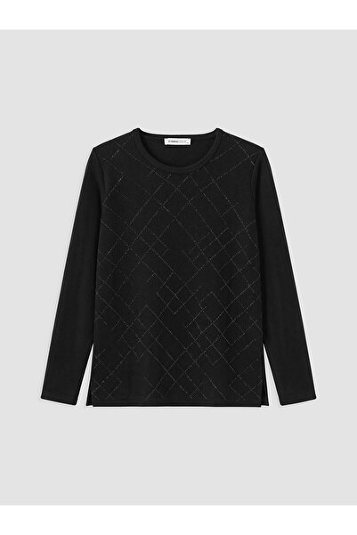LC Waikiki Özmarka New Season Crew Neck Diamond Patterned Women's Sweater